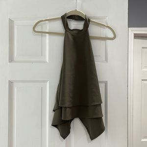 Open Back Halter Top